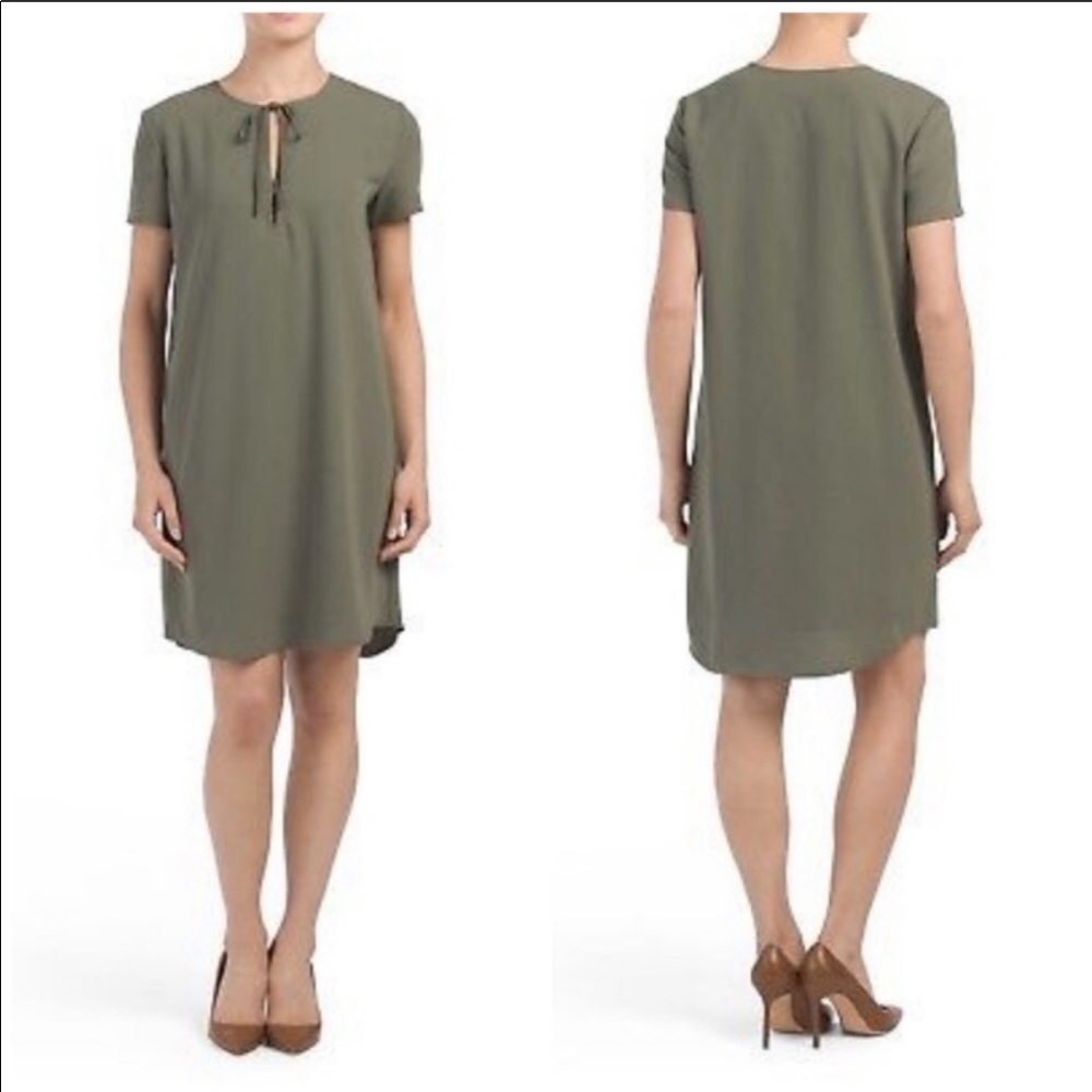 Theory Antazie Drapey Crepe Dress